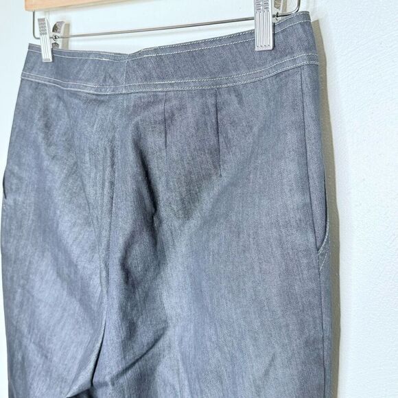 St. John Black Label Dark Wash Flat Front Straight Leg Denim - Women’s US 8 - Picture 4 of 7